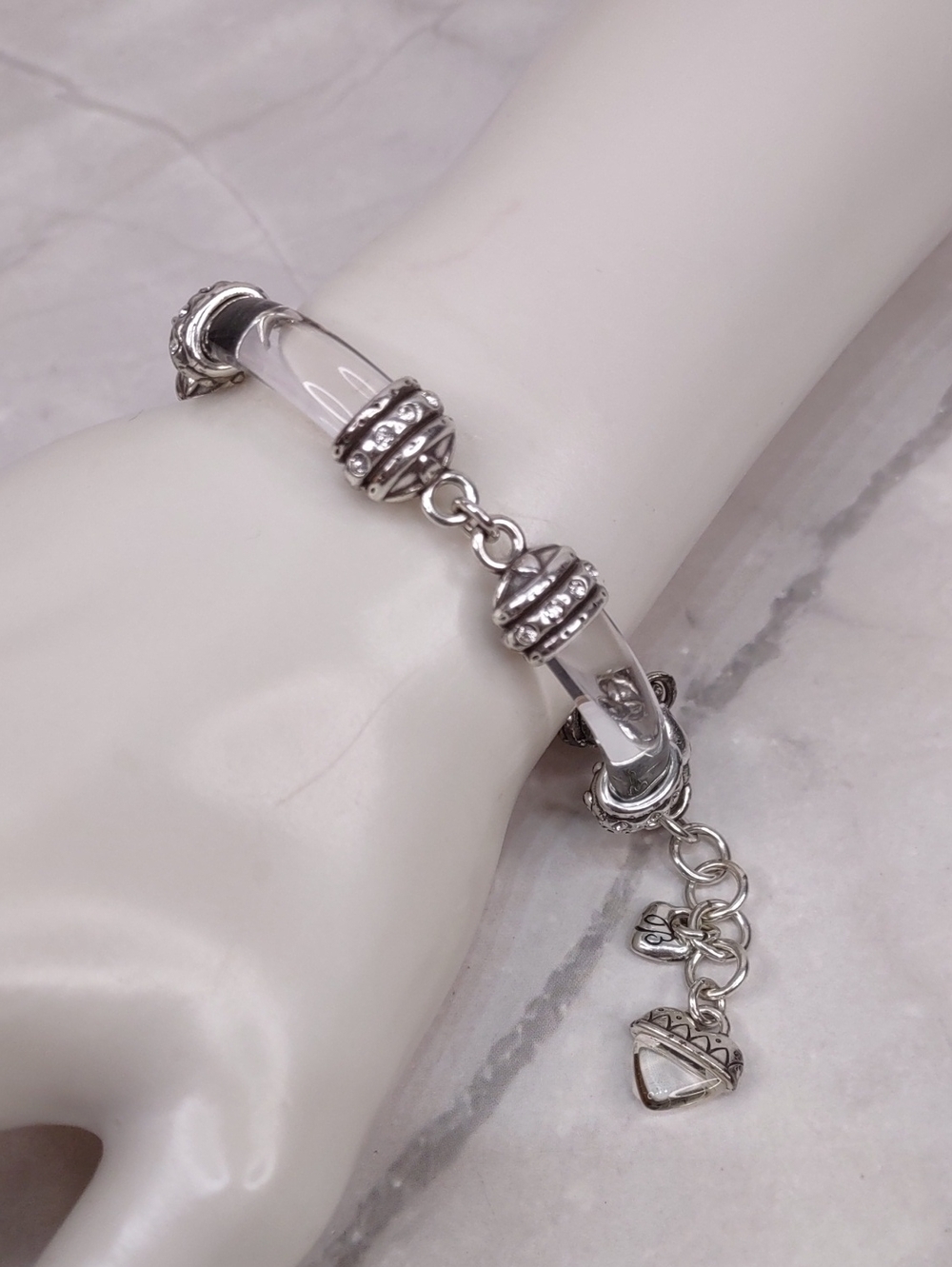 Brighton Clear Lucite Bar Bracelet